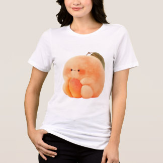 T-shirt En Tri-matière Mignon Sprite Fluffy aux Pêches Berçant de Minuscu