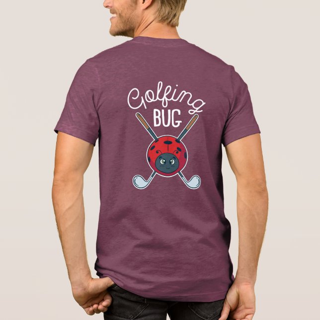 T-shirt En Tri-matière Mignonne et drôle Bug Golfing Moderne Personnalisé (Verso)