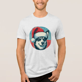T-shirt En Tri-matière Mignonne T-shirt chien de Noël