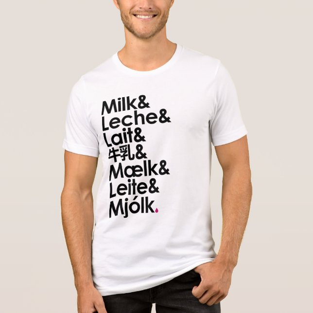 T-shirt En Tri-matière Milk Is Our Love Language (White) (Recto)