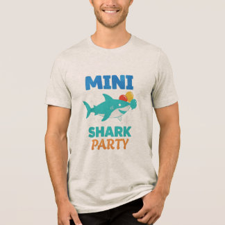 T-SHIRT  EN TRI-MATIÈRE MINI SHARK PARTY