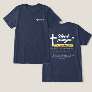 T-shirt En Tri-matière Ministère VOAWW - Besoin de prière Bleu