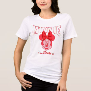 T-shirt En Tri-matière Minnie Mouse Retro Sourire Cerise