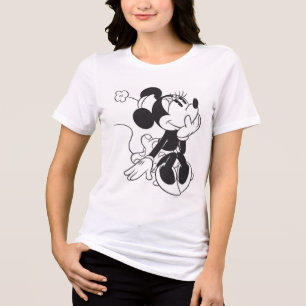 T-shirt En Tri-matière Minnie noire et blanche