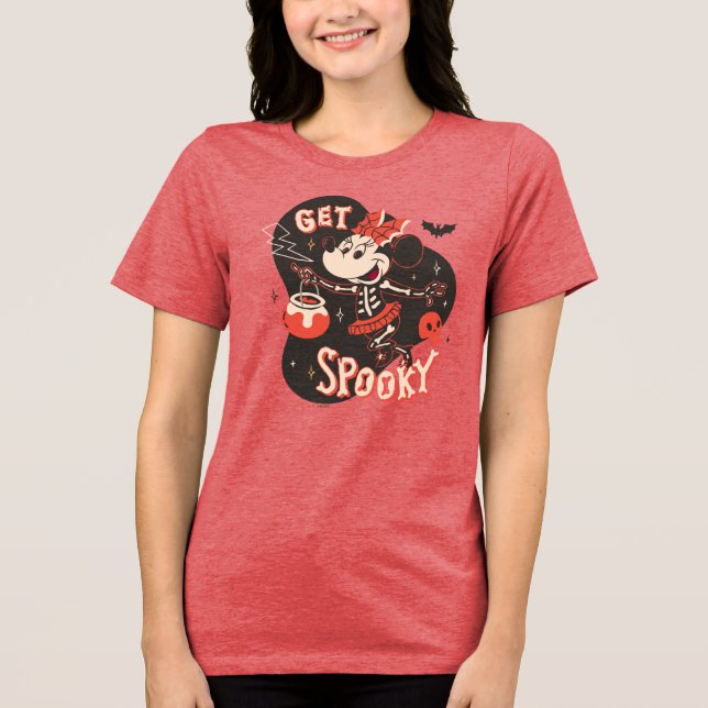 T-shirt En Tri-matière Minnie Souris Soyez Éffrayant (Recto)