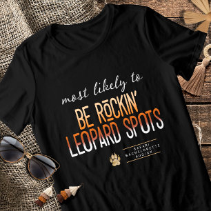 T-shirt En Tri-matière MLT Rockin' Taches de Léopard Enterrement de Vie d