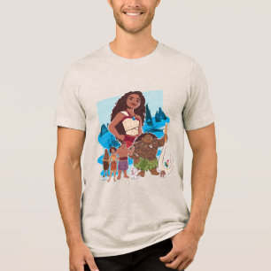 T-shirt En Tri-matière Moana & Crew vole au-delà de l'Horizon