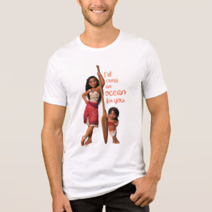 T-shirt En Tri-matière Moana & Simea : Je traverserais un océan pour vous
