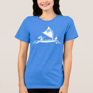 T-shirt En Tri-matière Moana Voilier Au-Delà De L'Horizon