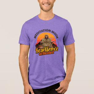 T-shirt En Tri-matière Mode de méditation Résilience activée Art Bigfoot