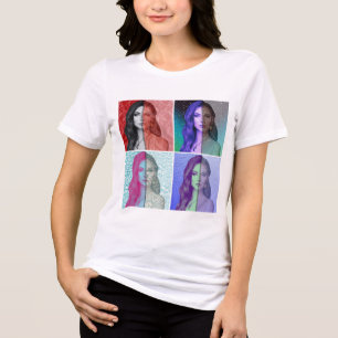 T-shirt En Tri-matière Mode de rue minimaliste tendance 