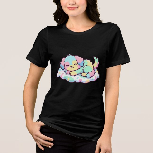 T-shirt En Tri-matière Mode Sieste Chiot (Recto)