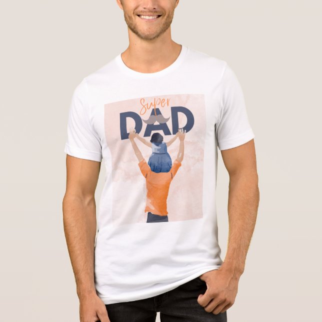 T-shirt En Tri-matière Mode Super Papa : Toujours sur t-shirt (Recto)