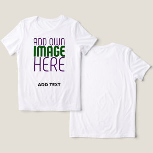 T-SHIRT  EN TRI-MATIÈRE MODÈLE DE TEXTE D'IMAGE BLANCHE SIMPLE MODERNE