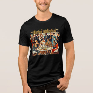 T-shirt En Tri-matière Moderne du milieu du siècle Les intellectuels du M