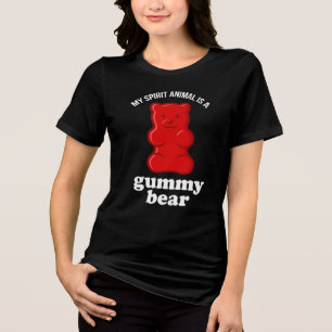 T-shirt En Tri-matière Mon animal spirituel est un ours en gélatine drôle