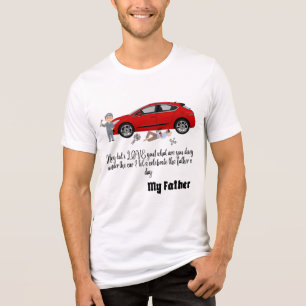 T-shirt En Tri-matière Mon père le mécanicien - Fixateur le plus froid to