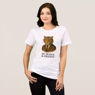 T-SHIRT EN TRI-MATIÈRE MON SILENCE EST STRATÉGIE