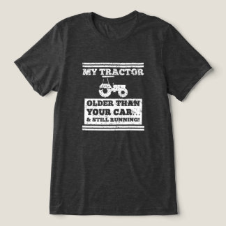T-shirt En Tri-matière Mon tracteur plus vieux Funny Farmer Cadeau