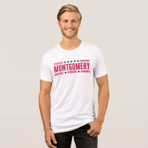 T-SHIRT  EN TRI-MATIÈRE MONTGOMERY ALABAMA
