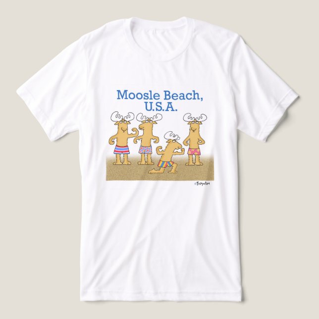 T-shirt En Tri-matière Moosle Beach, États-Unis (Design Recto)