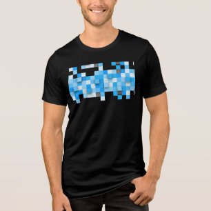 T-shirt En Tri-matière mosaïque moderne trois- de SlipperyJoe's carrés oe