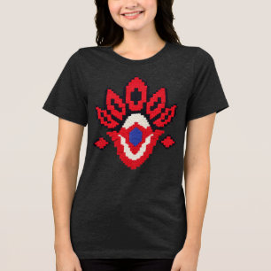 T-shirt En Tri-matière Motif ornemental marocain élégant Traditionnel
