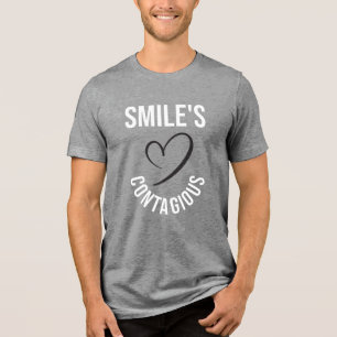 T-shirt En Tri-matière Motivation "contagieuse du sourire" par le design
