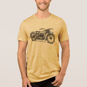 T-shirt En Tri-matière Moto indienne vintage