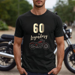 T-shirt En Tri-matière Moto Vintage 60 ans Anniversaire Vélo