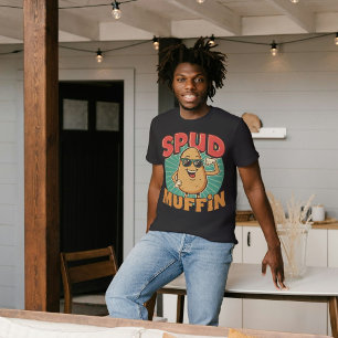 T-shirt En Tri-matière Muffin Pud - Drôle Pun Alimentaire De Pomme De Ter