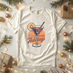 T-shirt En Tri-matière Mulled-tini – Pun sur le cocktail de vin chaud amu