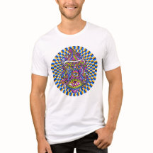 Mushroom Psychédélique spirale Unisex Tee