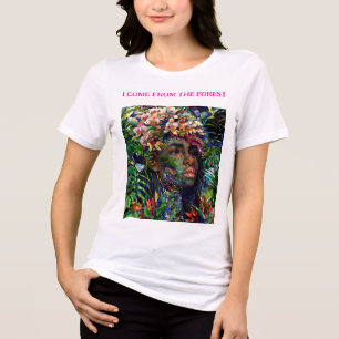 T-shirt En Tri-matière « Nayari » - Mirage de la jungle - Femmes en Amazo