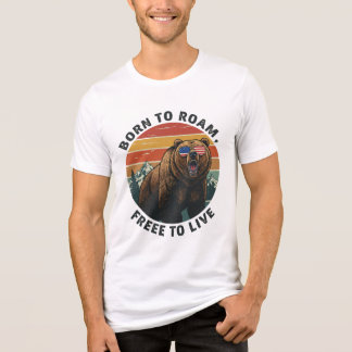 T-shirt En Tri-matière Né à Roam, Libre de vivre