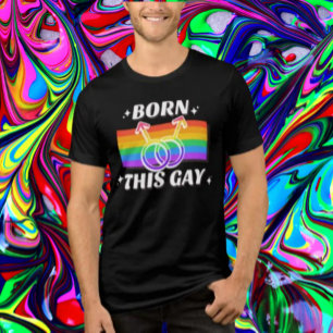 T-shirt En Tri-matière Né Gay Arc-en-ciel Mars