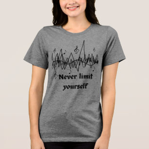 T-shirt En Tri-matière Ne vous limitez jamais Citation motivationnelle