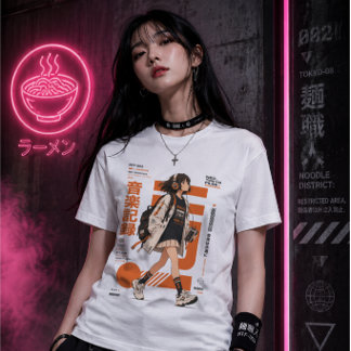 T-shirt En Tri-matière Neo Tokyo Files 002 -Retro Anime Musique Techwear