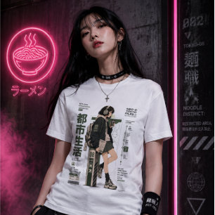 T-shirt En Tri-matière Neo Tokyo Files 003 -Tokyo Transit Anime Techwear