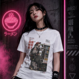 T-shirt En Tri-matière Neo Tokyo Files 004 -Anime Cyberpunk Techwear