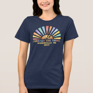 T-shirt En Tri-matière Nom de l'emplacement du surfeur de planche à voile