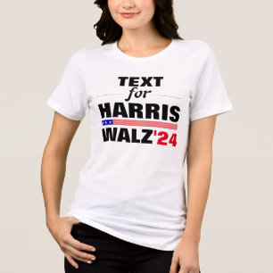 T-shirt En Tri-matière Nom du texte personnalisé pour Harris Walz 2024 El
