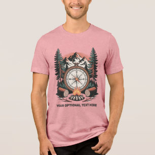 T-shirt En Tri-matière Nom personnalisé et texte Camping