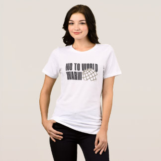 T-SHIRT EN TRI-MATIÈRE NON À LA 3E GUERRE MONDIALE