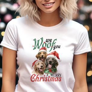 T-shirt En Tri-matière Nous vous souhaitons un Joyeux Noël Chien