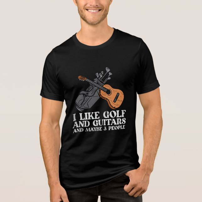 T-shirt En Tri-matière Nouveauté du musicien de golf Putter (Recto)