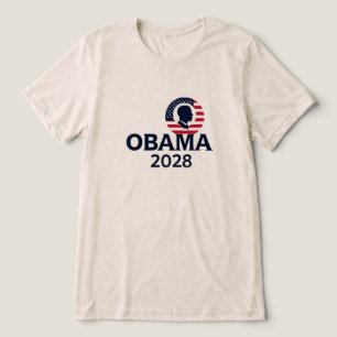 T-shirt En Tri-matière Obama 2028 - Réélection de Barack Obama