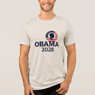 T-shirt En Tri-matière Obama 2028 - Réélection de Barack Obama