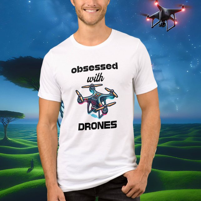 T-shirt En Tri-matière Obsédés par les drones (Créateur téléchargé)