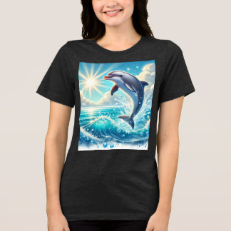 T-shirt En Tri-matière Ocean Play : Dauphin Splash Tee
